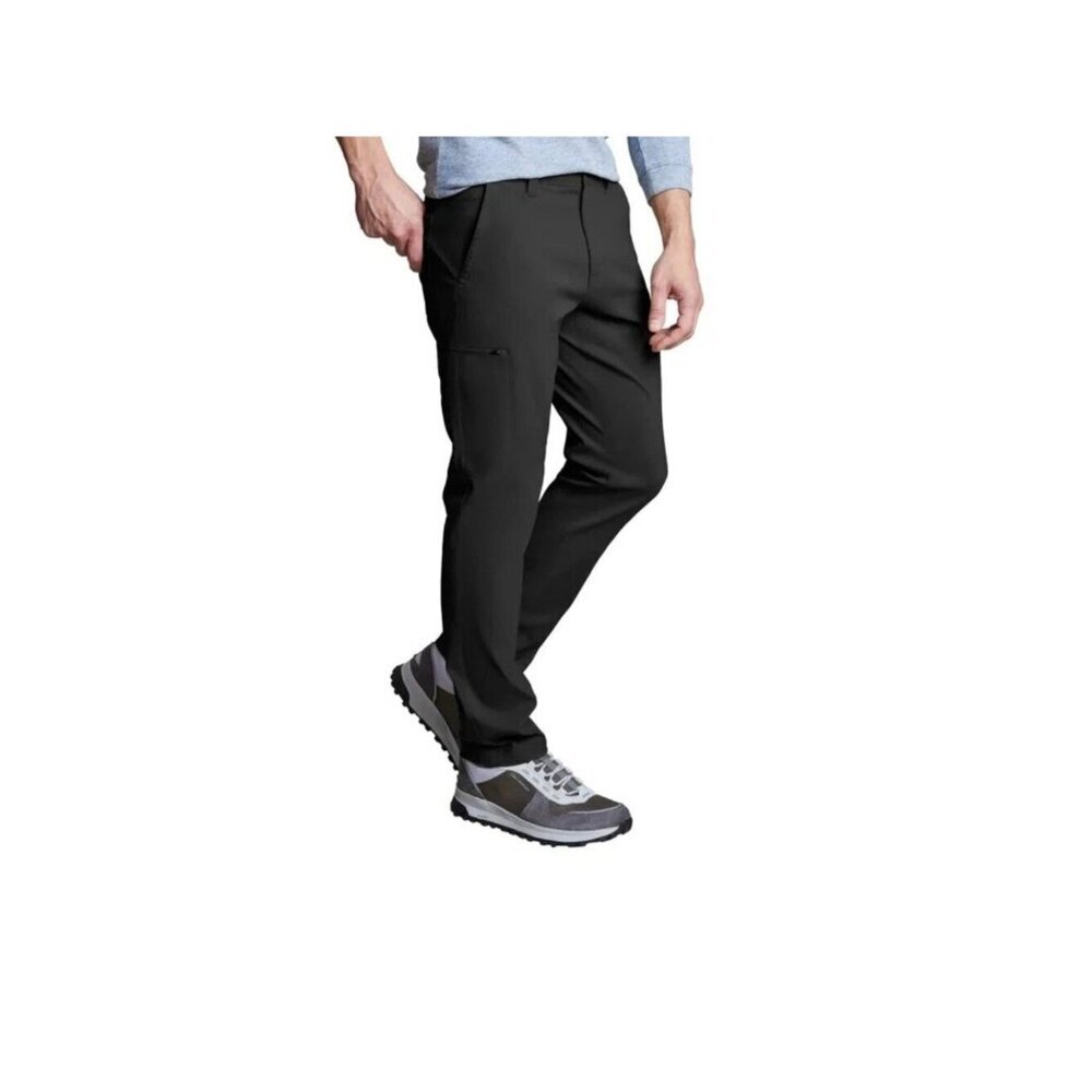 NWT Copper & Oak Men's 36x30 Black Work Tech Pants Cargo i1901